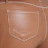 COGNAC/NAT CONT COAT