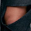 WORN BLACK WITH RIP